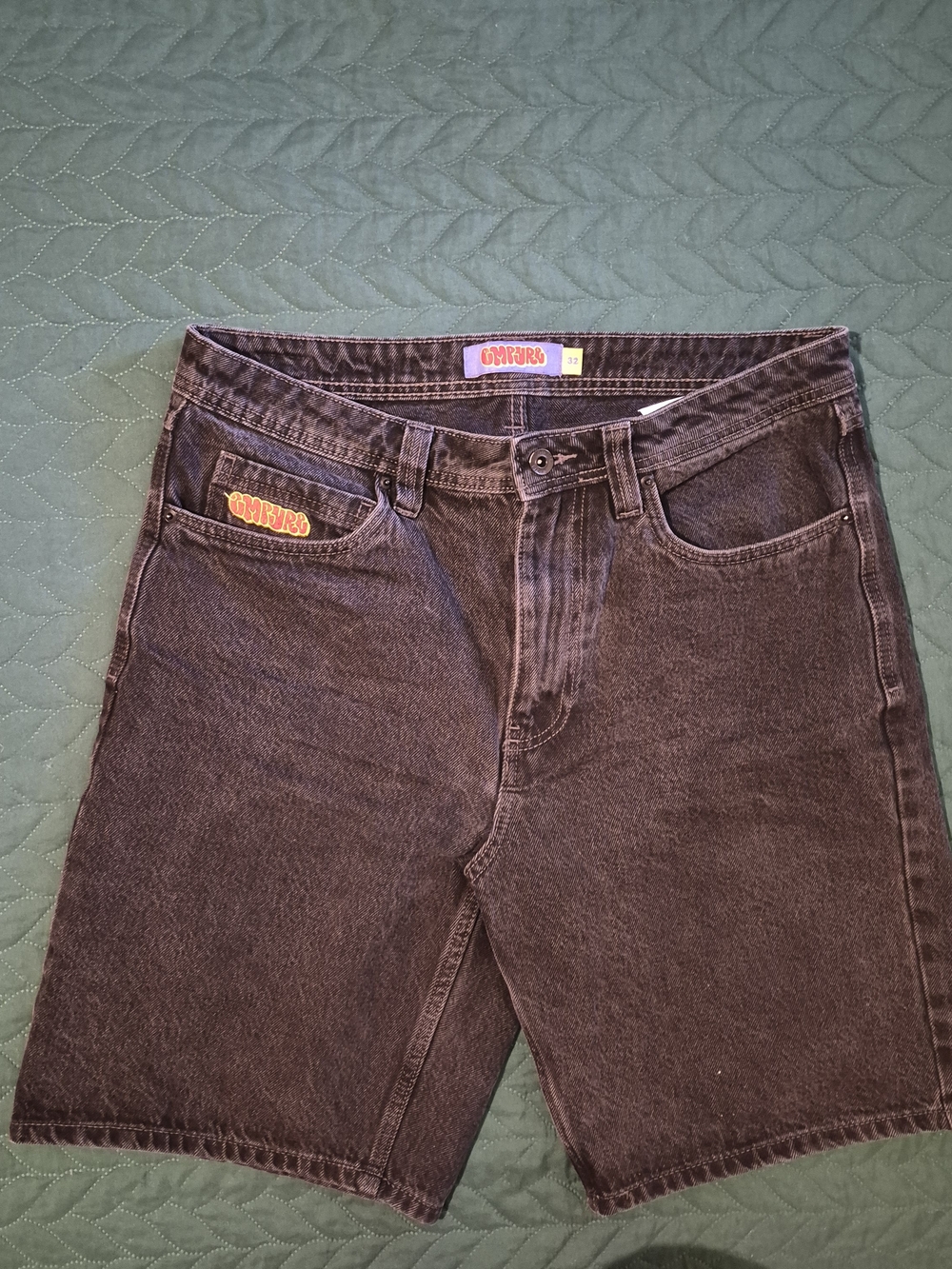 Empyre Men’s Black Washed Denim Shorts